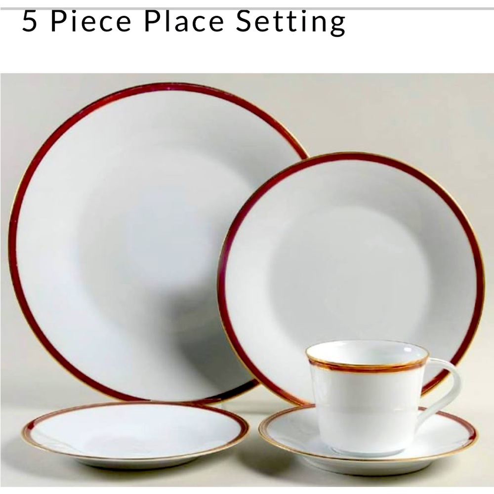 Noritake Royals Claret Japan Set